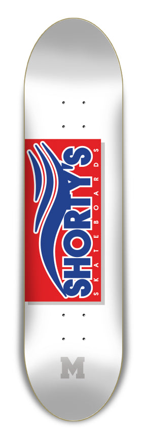 Shorty's SkateTab 8.25" Red/Blue Medium Deck