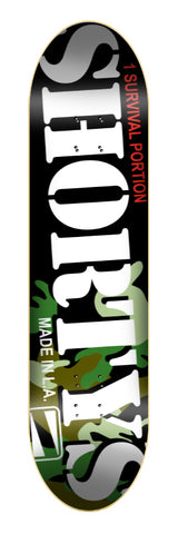 Shorty's Survival Camo Black/Green  8.25" Deck LIMITED Classic Re-Issue