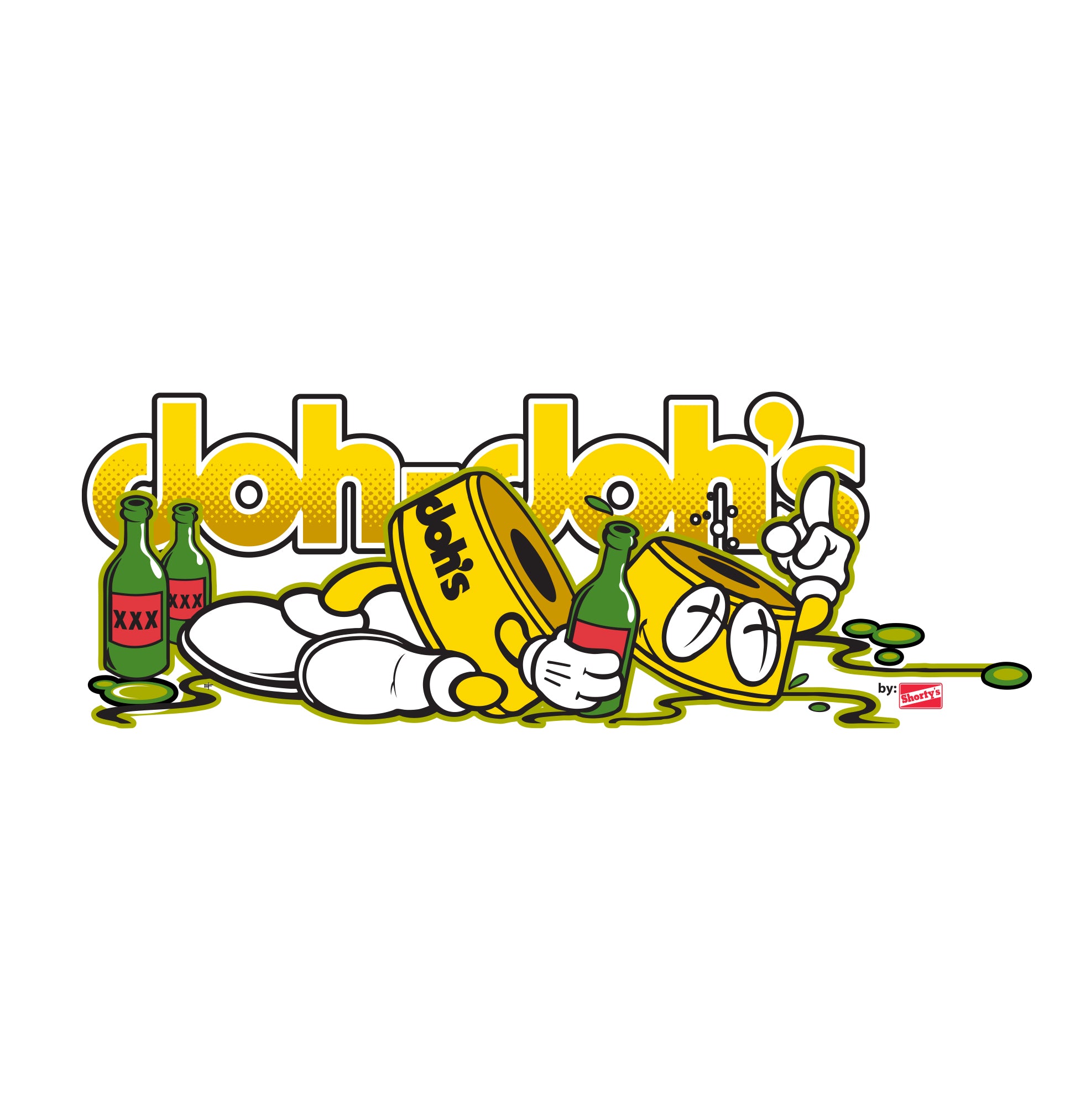 Limited Edition Doh Doh Yellow 2.2" x 5.8" Die-Cut Sticker